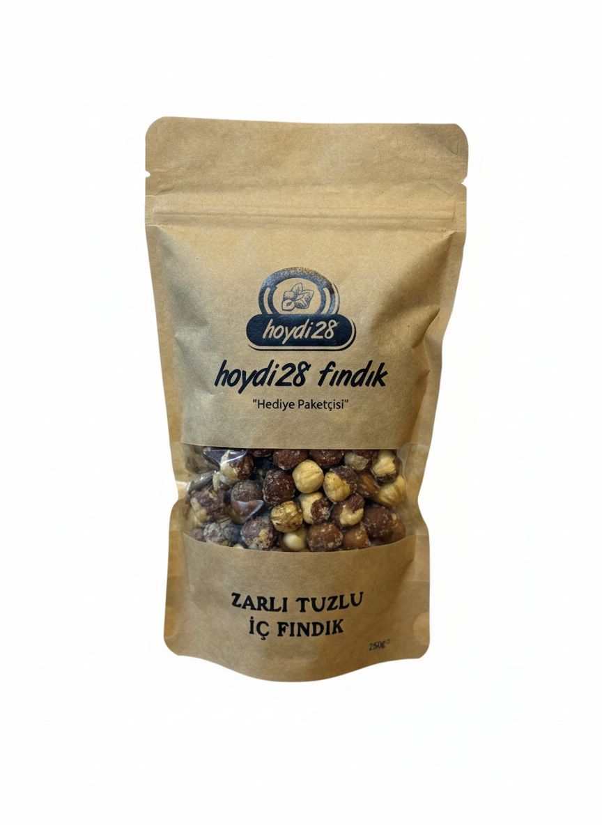 ZARLI TUZLU  İÇ KAVRULMUŞ FINDIK 250GR