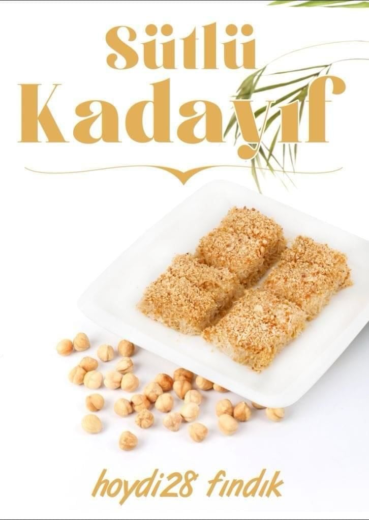 SÜTLÜ FINDIKLI GİRESUN KADAYIFI  3 KG - SADECE ŞEHİRLERARASI OTOBÜSLERLE TERMİNAL TESLİM]