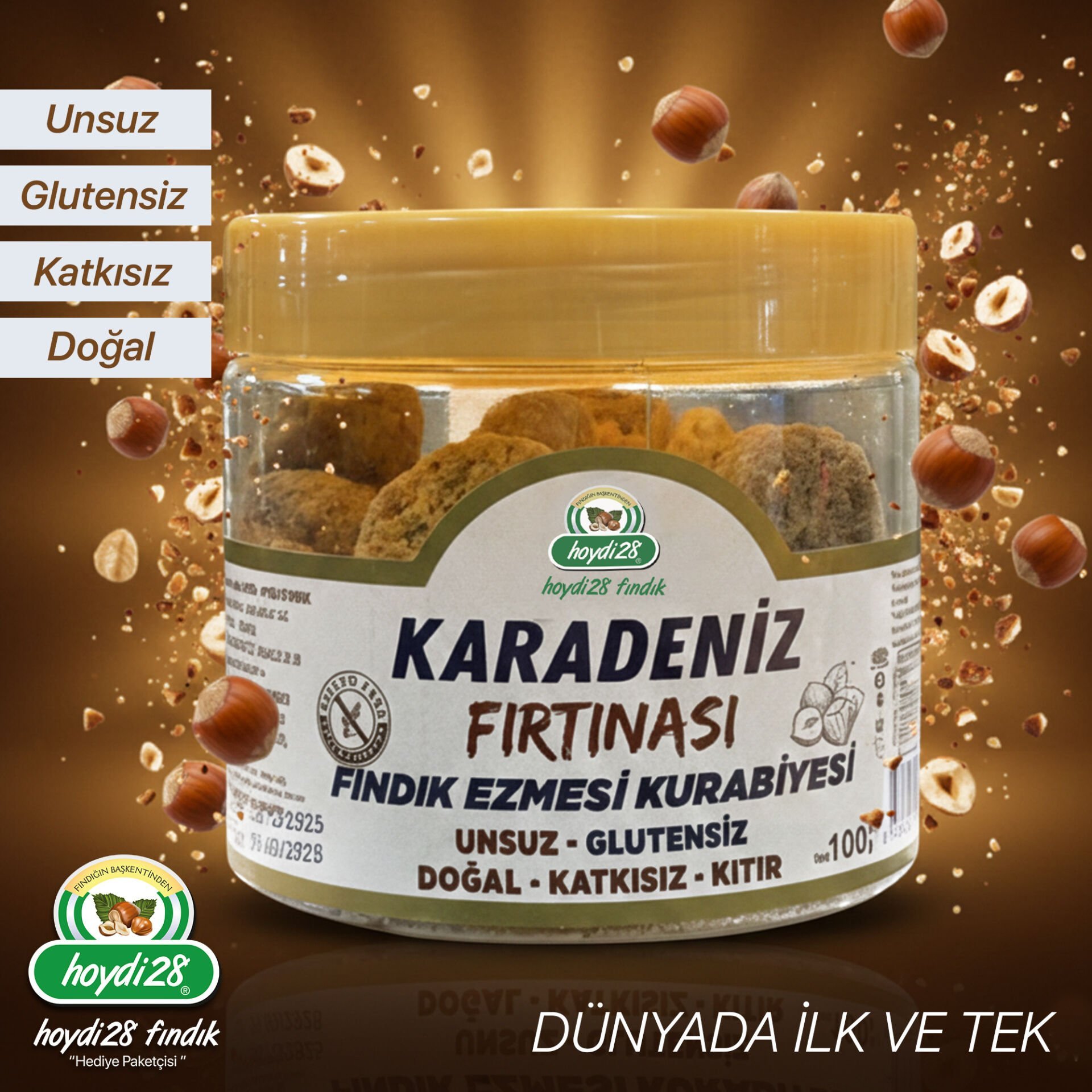 100 GR KARADENİZ FIRTINASI - FINDIK EZMESİ KURABİYESİ